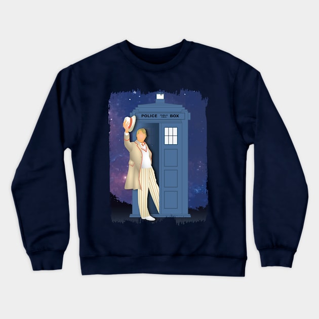 5th Doctor Crewneck Sweatshirt by Geek ReGeneration